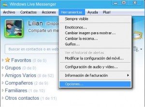 Bloquear y desbloquear contactos en Windows Live Messenger 1