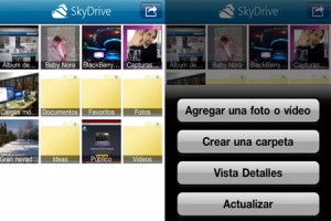 SkyDrive aplicaciones